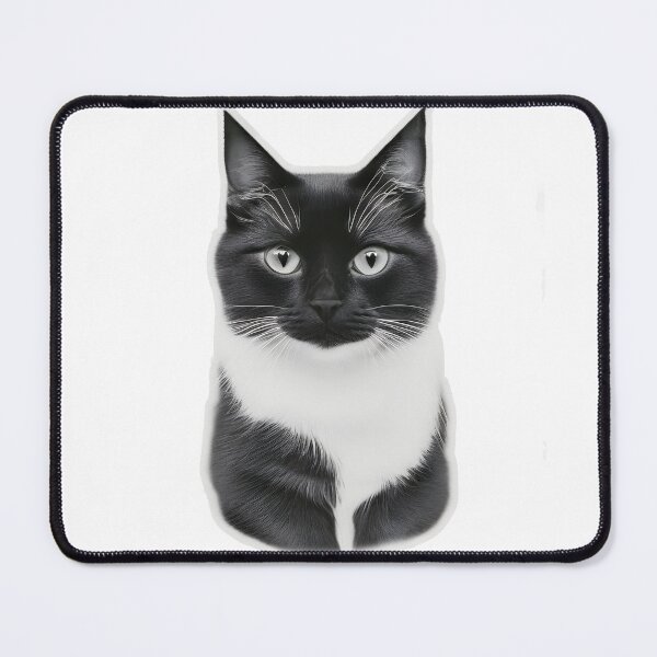 Item preview, black and white cat designed and sold by ViktorVigo.