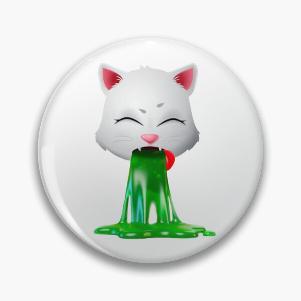 Item preview, emoji - cute cat pussy kitty puke break cat passed designed and sold by mr-serious-yt.