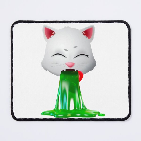 Item preview, emoji - cute cat pussy kitty puke break cat passed designed and sold by mr-serious-yt.
