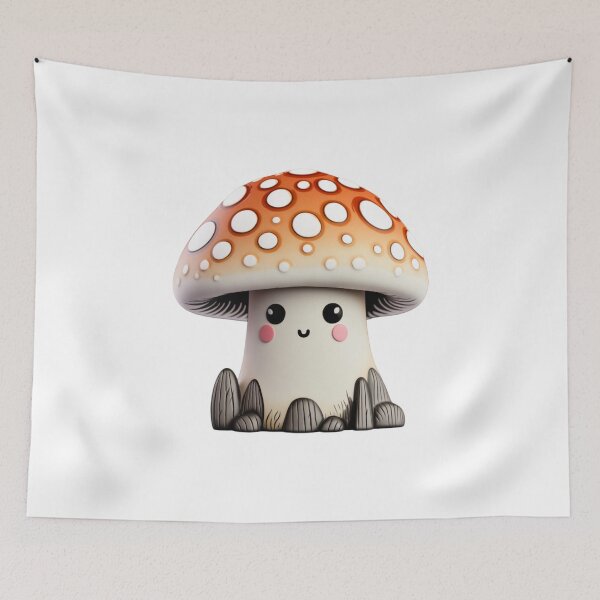 Item preview, Cute Little Mushroom Shroom - Kawaii Toadstool designed and sold by TVBArchive.