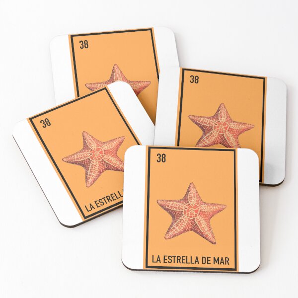 Item preview, 38 La Estrella de mar, the Starfish , loteria card animal loteria  designed and sold by DarbyHunterArt.