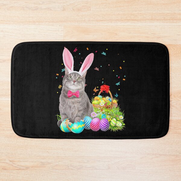 Item preview, Happy Easter Cute Bunny Cat Eggs Basket Funny designed and sold by ideptamiderw.