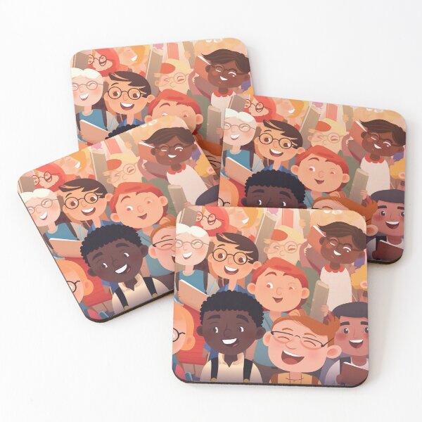 Item preview, seamless background diverse students designed and sold by M16ka7a.