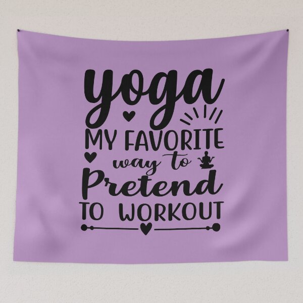 Item preview, Yoga Quote Yoga My Favourite Way To Pretend to Workout Funny Motivational Saying designed and sold by SoccaTamam.