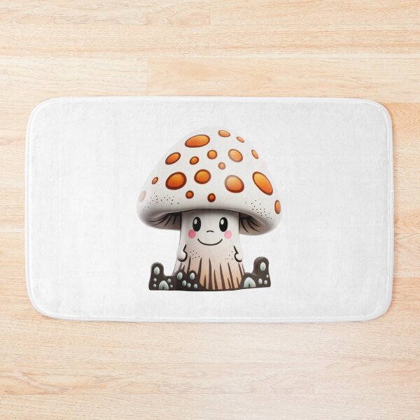 Item preview, Adorable Mushroom - White/Orange Toadstool designed and sold by TVBArchive.