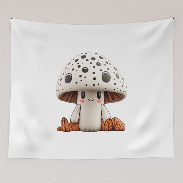 Item preview, Cute Garden Mushroom Character designed and sold by TVBArchive.