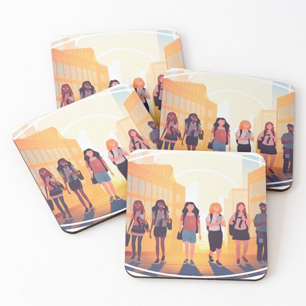 Item preview, roup of smiling students with their backpacks on, ready for a day of learning  designed and sold by M16ka7a.