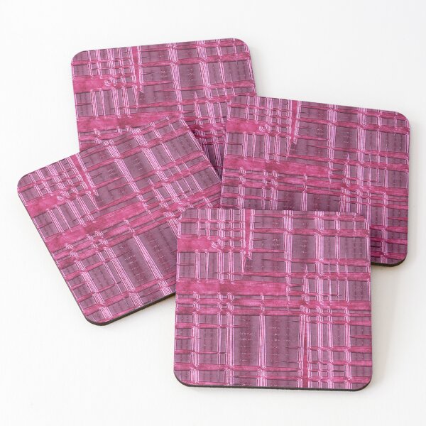 Item preview, Pink metal pattern abstract designed and sold by Xarah.