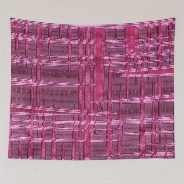 Item preview, Pink metal pattern abstract designed and sold by Xarah.
