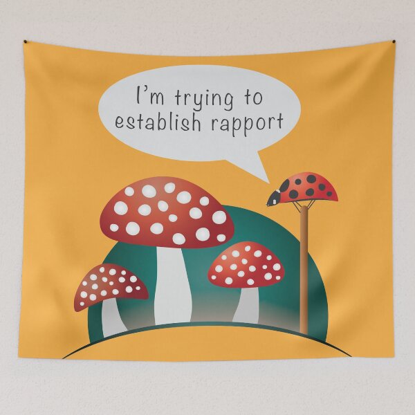 Item preview, Ladybug Imitating Some Mushroom designed and sold by iamKaye.
