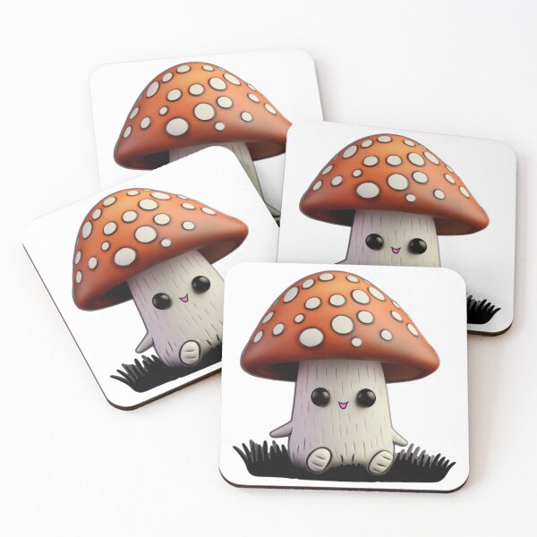 Item preview, Adorable Fly Agaric Mushroom - Toadstool Character designed and sold by TVBArchive.