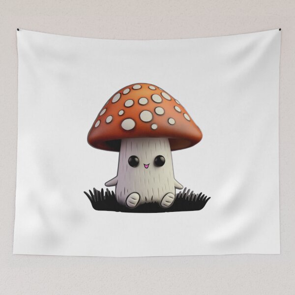 Item preview, Adorable Fly Agaric Mushroom - Toadstool Character designed and sold by TVBArchive.
