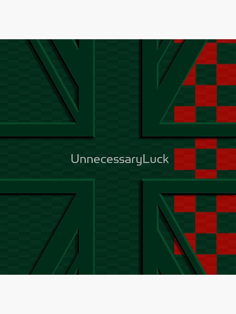 British Racing Green Union Jack Carbon Green Red Checkered Mini