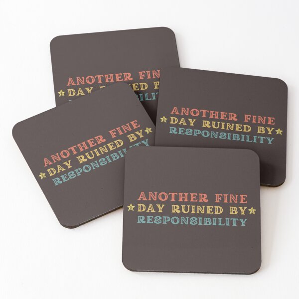 Item preview, Another Fine Day Ruined By Responsibility Retro Vintage designed and sold by doudiart.