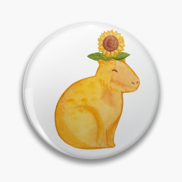 Artikelvorschau, Sonnenblume Capybara entworfen und verkauft von Jay Doodles.
