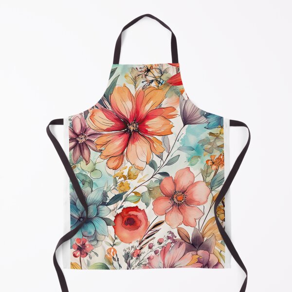 Item preview, Floral flower watercolor pattern designed and sold by buruburubur.