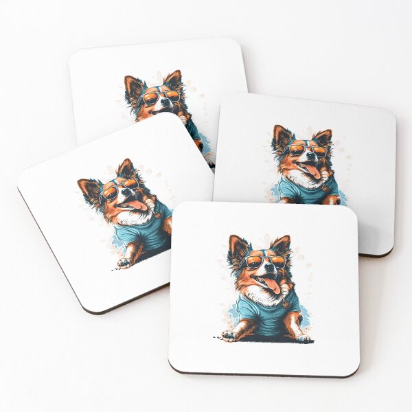 Item preview, Happy Dog with glasses #10 designed and sold by ImprintPro.