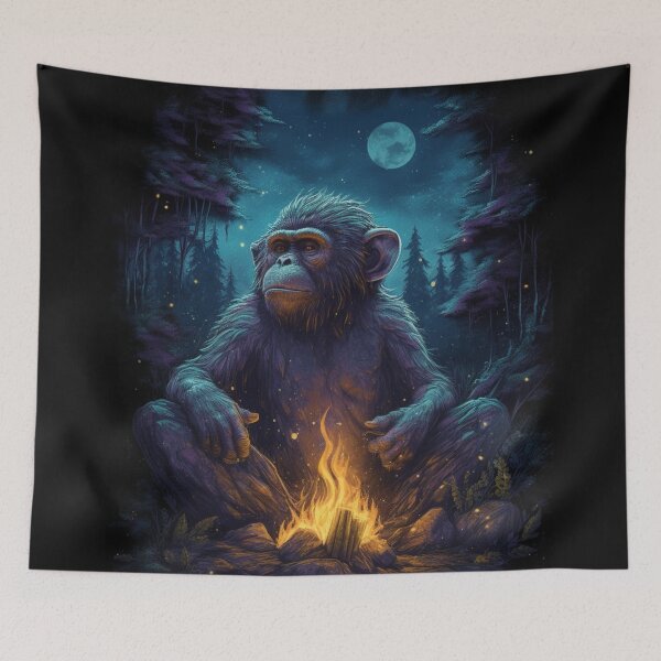 Item preview, Monkey Art - My Ancestor Monkey designed and sold by letsgetinspired.