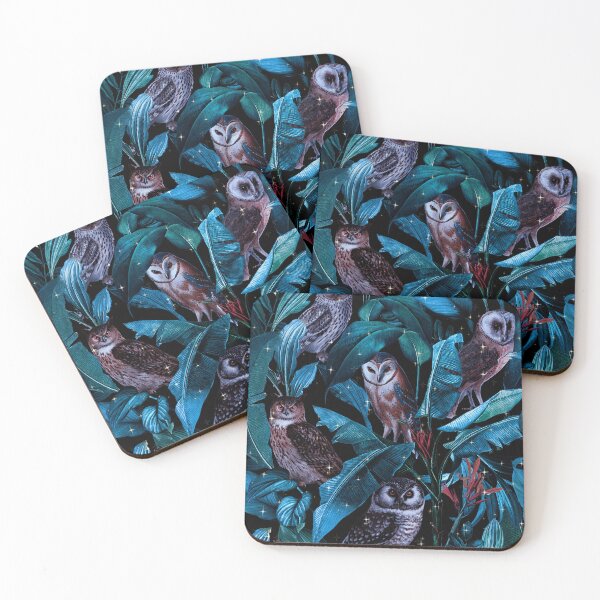Item preview, Owl and Leaf Garden designed and sold by Burcu Korkmazyurek.
