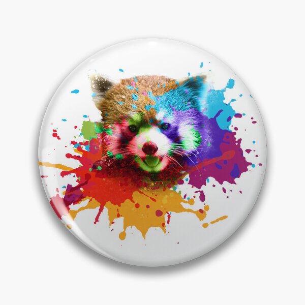 Item preview, Red panda, panda, bear, color, colorful, splash of color designed and sold by theherbst131313.