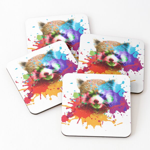 Item preview, Red panda, panda, bear, color, colorful, splash of color designed and sold by theherbst131313.