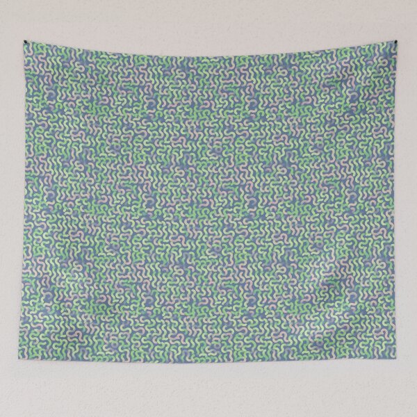 Item preview, happy pastel worm pattern designed and sold by DrSoed.