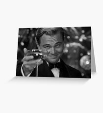Leonardo DiCaprio Great Gatsby Greeting Card