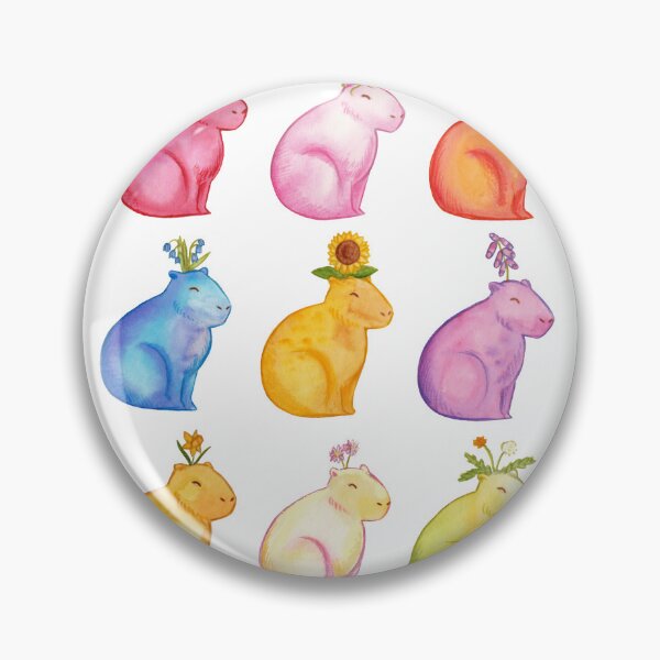 Item preview, Flower Capybaras designed and sold by Jay Doodles.