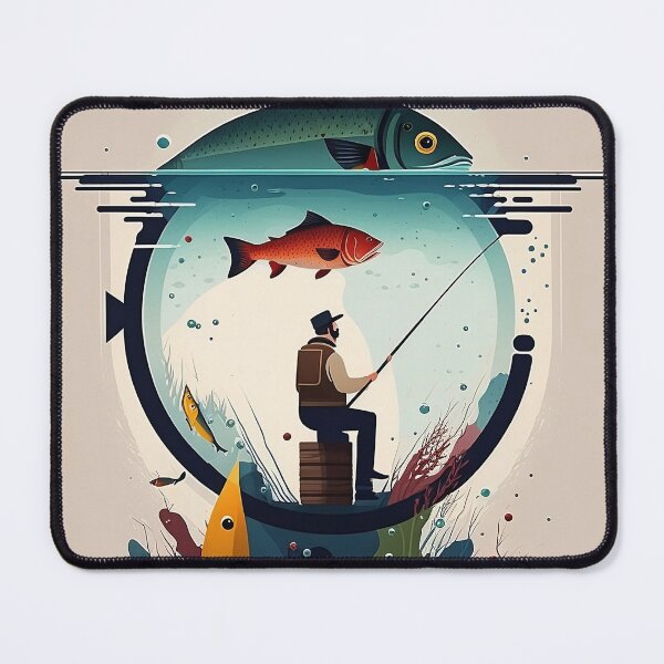 Item preview, Angler Illustration Design designed and sold by Xiangster987.