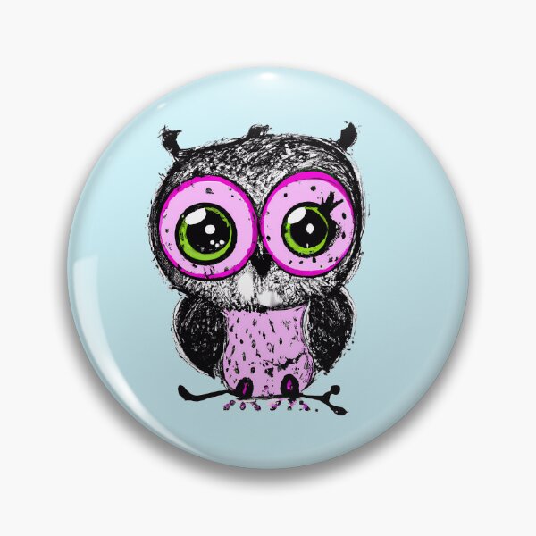 Item preview, Cute Pink owl designed and sold by TheScruffyGoose.