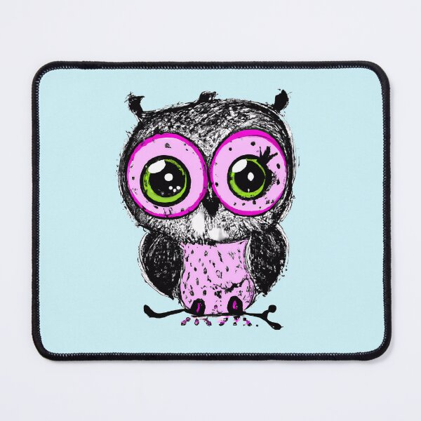 Item preview, Cute Pink owl designed and sold by TheScruffyGoose.