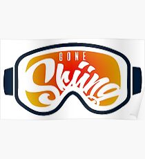 Gone Skiing Poster