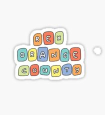 rex orange county colorful bubbles Sticker