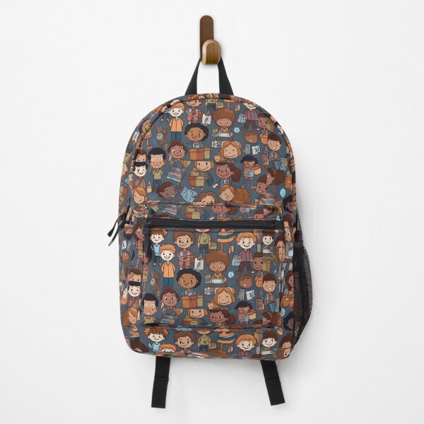 Item preview, seamless background happy diverse students designed and sold by M16ka7a.