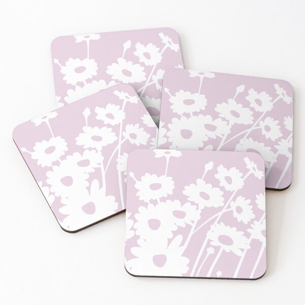 Item preview, Soft pink daisy meadow designed and sold by ellaphanta.