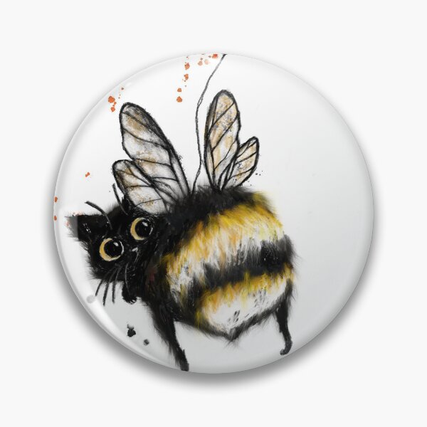 Item preview, Funny Cat Bumble Cat bee with the heart designed and sold by Ingrida Blinkeviciute.