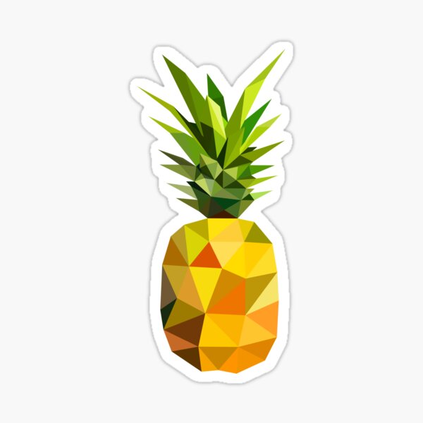 Pineapple - Low Poly Sticker