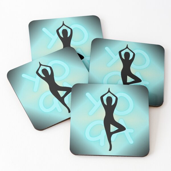 Item preview, Pose De Yoga Letras De Yoga Azul Neón designed and sold by SoccaTamam.