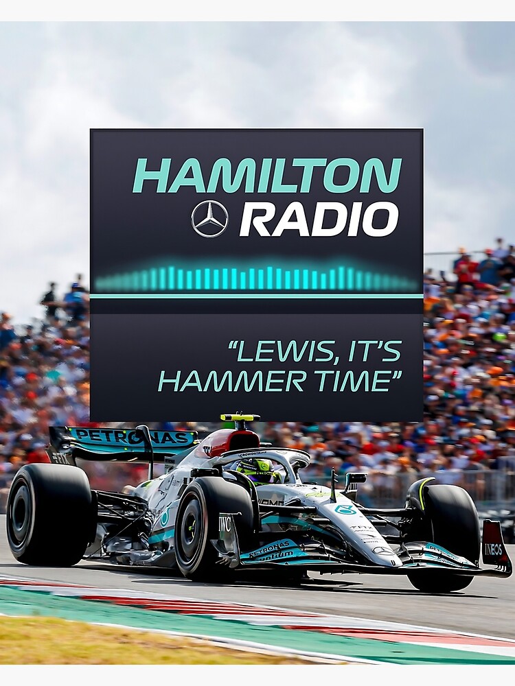 Lewis Hamilton IT'S HAMMER TIME | Poster