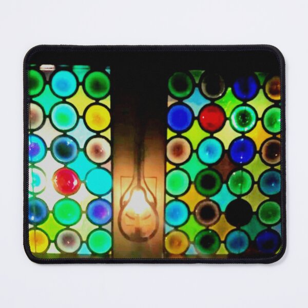 Item preview, St. Clair Inn, the colorful Bottle glass stained glass . Recycled glass wall.  designed and sold by tuckersemporium.