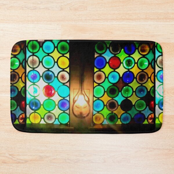 Item preview, St. Clair Inn, the colorful Bottle glass stained glass . Recycled glass wall.  designed and sold by tuckersemporium.