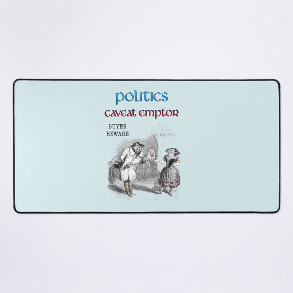 Item preview, CAVEAT EMPTOR: POLITICS satire definition designed and sold by CommonSenseClub.