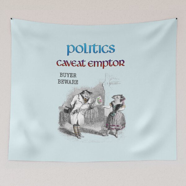 Item preview, CAVEAT EMPTOR: POLITICS satire definition designed and sold by CommonSenseClub.