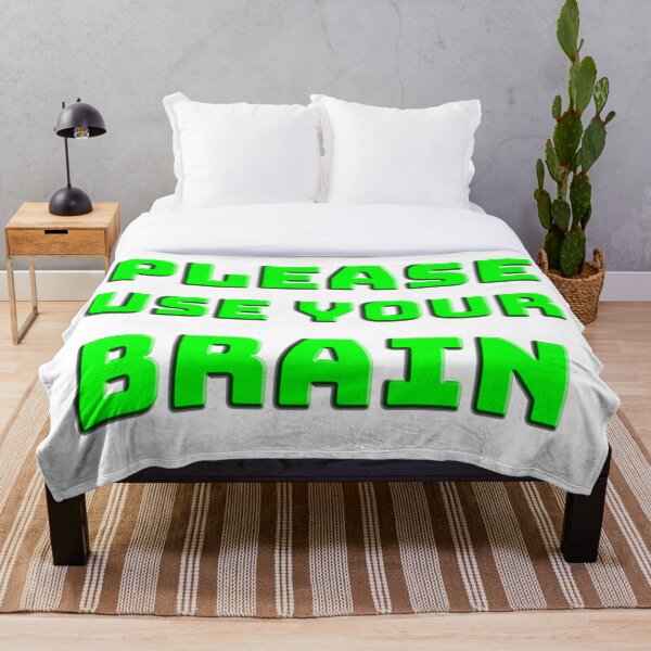 Item preview, please use your brain designed and sold by Clothes and Stickers .