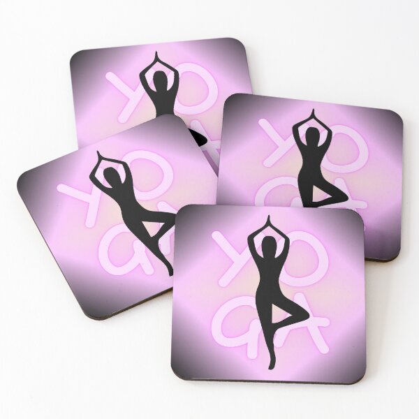 Item preview, Pose De Yoga Letras De Yoga Rosa Neón designed and sold by SoccaTamam.