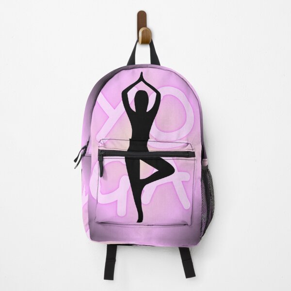 Item preview, Yoga Pose Neon Pink Yoga Lettering designed and sold by SoccaTamam.