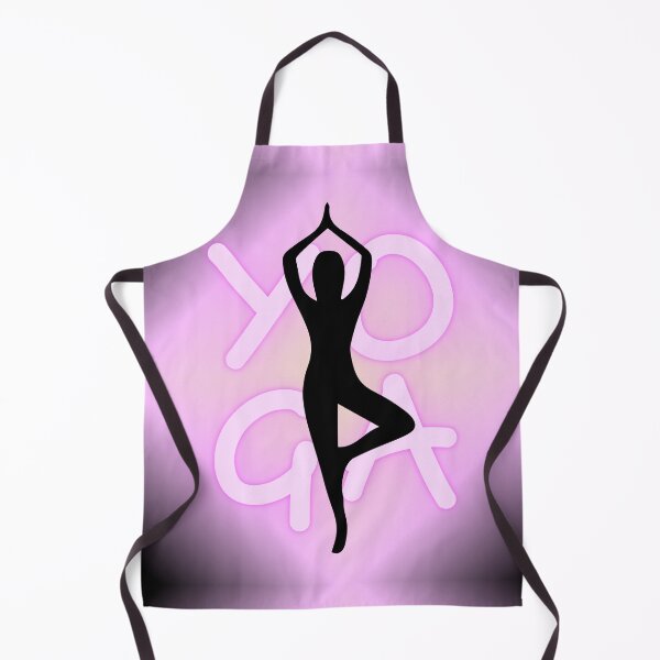 Item preview, Yoga Pose Neon Pink Yoga Lettering designed and sold by SoccaTamam.