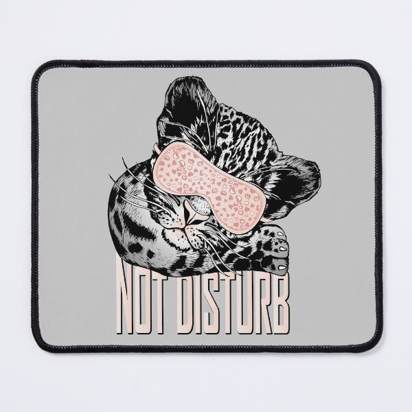 Item preview, Cute sleeping leopard cub in mask. Slogan not disturb. designed and sold by Marina Smorodinskaya.
