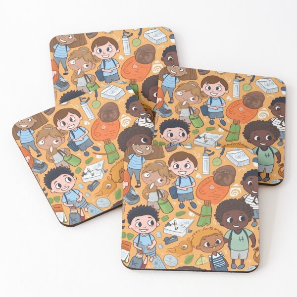 Item preview, diverse smiling students seamless background  designed and sold by M16ka7a.