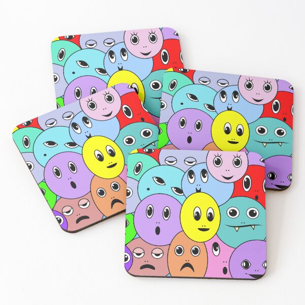 Item preview, Smiley Faces Expression Pattern designed and sold by Anna Lemos.